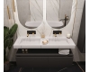 Armadi Art FLAT Calacatta 140 – модульная мебель для ванной в стиле минимализм