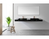 Armadi Art FLAT Nero Marquina 140 – модульная мебель для ванной в стиле минимализм
