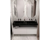 Armadi Art FLAT Nero Marquina 140 – модульная мебель для ванной в стиле минимализм