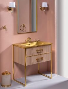 Monaco  80 Капучино глянец мебель для ванной