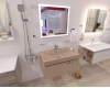 Armadi Art Opaco OP61 – Подвесная мебель для ванной с прямоугольной раковиной
