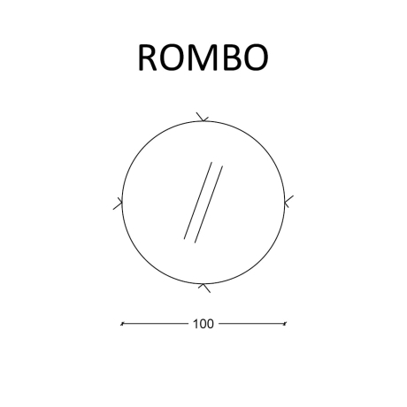 Armadi Art Rombo 545-100 Зеркало круглое с тыльной подсветкой, 100 см