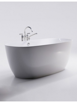Астра-Форм Атрия 160х75 Отдельностоящая монолитная ванна из литьевого мрамора