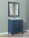 Атолл Милана Blue Комплект мебели для ванной, Синий
