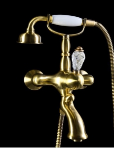 Boheme Crystal Bronze 303-CRST Смеситель для ванны, душевой комплект