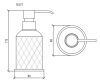 Boheme Crystal 10227-CH Настольный дозатор для мыла из хрусталя (Хром)