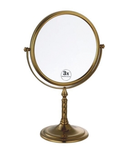 Boheme Medici 502 Косметическое настольное зеркало с оптическим увеличением +3x (Бронза)