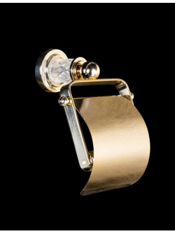 Boheme Murano Crystal 10901-CRST-G Держатель для туалетной бумаги с крышкой (Золото)