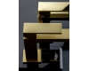Boheme Qubic 472-MG – Высокий смеситель для умывальника, Золото матовое