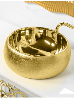 Boheme 862 Раковина накладная круглая Золото