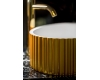 Boheme Canale 878-G раковина накладная рифлёная, золото