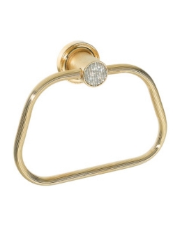 Boheme Royal Crystal 10925-G Держатель для полотенца кольцо (Золото)