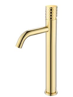 Boheme Stick 122-GG Смеситель для умывальника высокий (Золото)