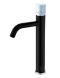 Boheme Stick 122-B-MR-W Смеситель для умывальника высокий, черный/белый мрамор