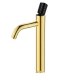 Boheme Stick 122-GB Смеситель для умывальника высокий, золото/черный