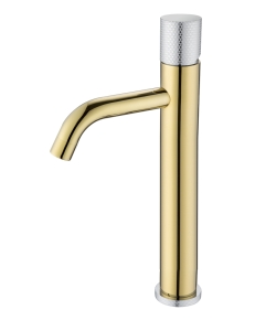 Boheme Stick 122-GCR.2 Смеситель для умывальника высокий, золото/хром