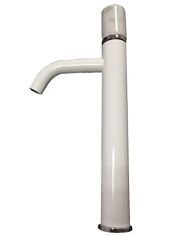 Boheme Stick 122-W-MR-W Смеситель для умывальника высокий (Белый/белый мрамор)