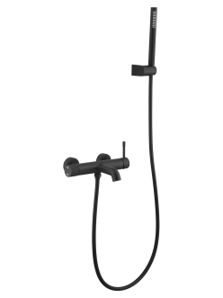 Boheme UNO 463-B – Смеситель для ванны с ручным душем, Чёрный матовый