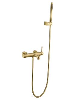 Boheme UNO 463-MG – Смеситель для ванны с ручным душем, Золото матовое