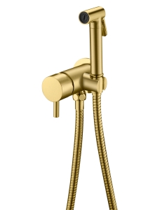 Boheme UNO 467-MG– смеситель с гигиеническим душем, матовое золото