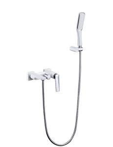 Boheme Venturo 373-W Смеситель для ванны с душ.гарнитуром, белый/хром