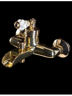 Boheme Vogue Crystal 213-CRST Смеситель для ванны однорычажный (Золото)