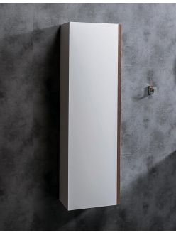 Armadi Art CAPOLDA Белый – Подвесной пенал для ванной, ручка Орех