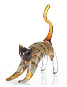 Casablanca Design Стеклянная скульптура «Кошка Белка» арт. 87228