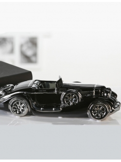 Керамический автомобиль чёрно-серебристый Casablanca "Старое время" арт. 36504