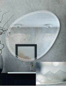 Cezares Moderno 44777 Зеркало для ванной с LED подсветкой, 75х98 см