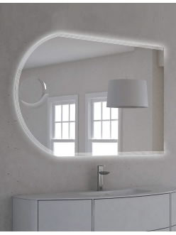 Зеркало для ванной Cezares 45030 с косметическим зеркалом, 120х80 см