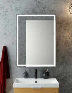 Continent Mirror Box Зеркало-шкаф с подсветкой  60 см, черный