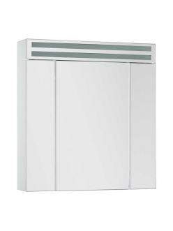 De Aqua Эколь 70 – Зеркальный шкаф для ванной комнаты с подсветкой