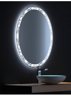 De Aqua Деко – Зеркало для ванной со светодиодной LED-подсветкой и сенсором