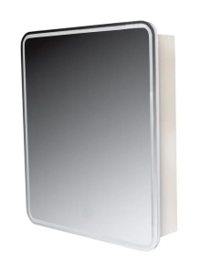 Style Line Каре 60 Зеркальный шкаф с подсветкой, белый