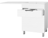 El Fante Жасмин 120 (1 ящ.) Мебель напольная под стиральную машину, Белый глянец