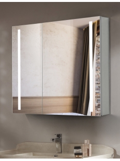 Esbano ES-2404 Зеркальный шкаф для ванной с LED подсветкой, 80х70 см