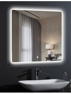 Esbano ES-2073TDS Квадратное зеркало для ванной с подсветкой и антизапотеванием