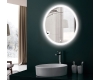 Esbano ES-2481 Круглое зеркало для ванной с подсветкой, без подогрева