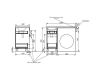 Эстет Dallas Luxe 105 – Тумба под стиральную машину с двумя выдвижными ящиками