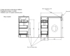 Эстет Dallas Luxe 100 – Тумба под стиральную машину с тремя выдвижными ящиками