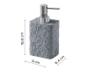 Gedy Ares AR80(08) – Настольный дозатор жидкого мыла, Хром / Серый