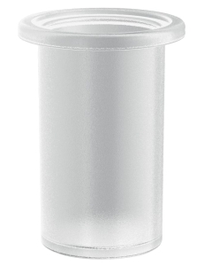 Gedy Azzorre A198 стеклянный стакан для полотенцедержателя, Белый