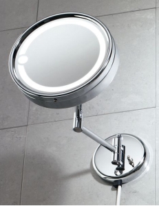 Gedy Laurent 2105(13) настенное косметическое зеркало с LED подсветкой, Хром