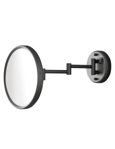 Gedy Sarah 2100(14) настенное косметическое зеркало с LED подсветкой, Черный матовый