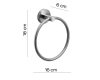 Gedy Project 5070(38) – Полотенцедержатель - кольцо, Хром