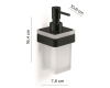 Gedy Samoa A881(14) – Дозатор для жидкого мыла, Черный матовый