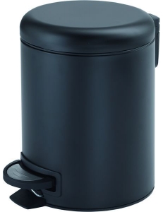 Gedy Potty 3209(14) контейнер для мусора с педалью, Черный матовый