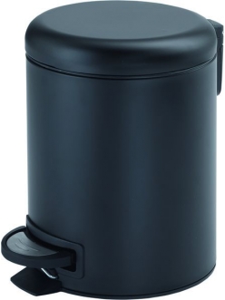 Gedy Potty 3209(14) – Контейнер для мусора с педалью, Черный матовый