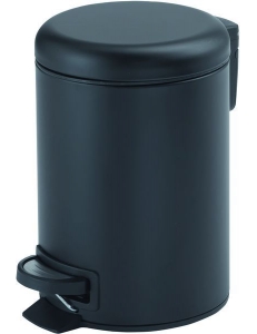 Gedy Potty 3309(14) контейнер для мусора с педалью, Черный матовый